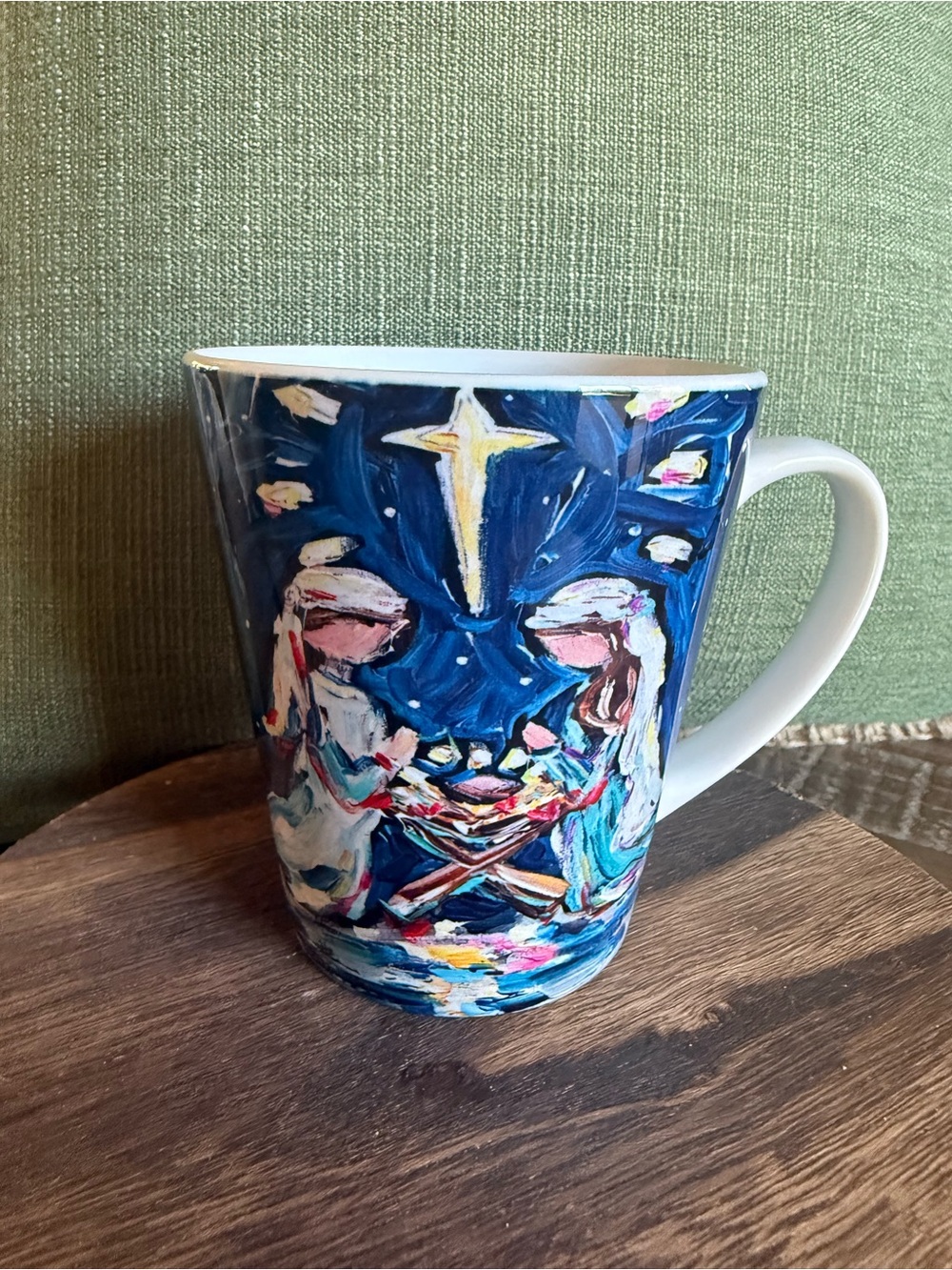 Nativity Art Mug by Tricia Robinson